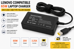 Lenovo 65W laptop charger ad